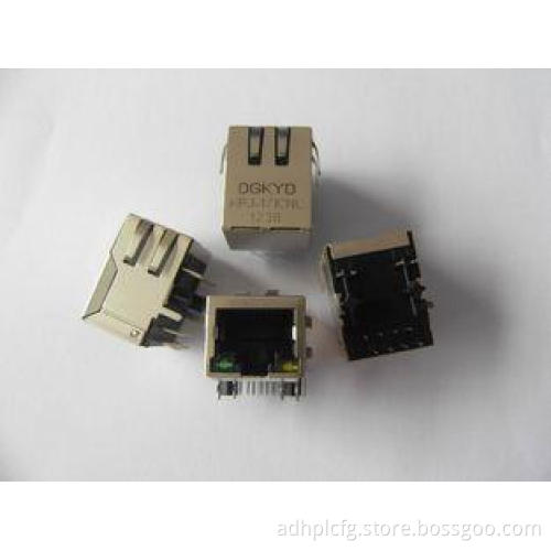 Integrated 10/100Base Tab Down Tansmitter filter RJ45 Singl